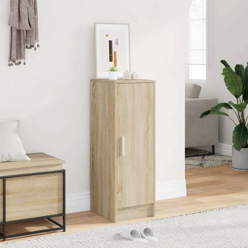 Image of VIDAXL Vidaxl - Shoe Cabinet Sonoma Oak 32x35x92cm Engineered Wood 8720286646557