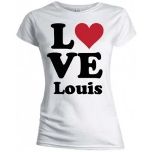 Image of One Direction Love Louis Skinny White TS: XL