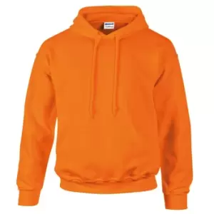 Image of Gildan Heavyweight DryBlend Adult Unisex Hooded Sweatshirt Top / Hoodie (13 Colours) (S) (Safety Orange)