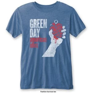Image of Green Day - American Idiot Vintage Unisex Medium T-Shirt - Blue