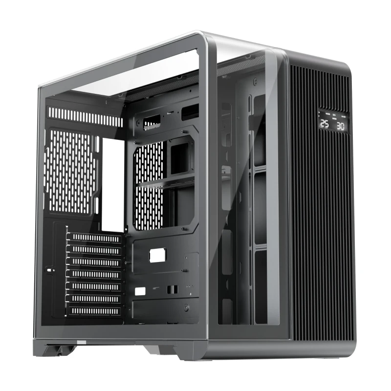 Image of 1st Player RT7 BK Tempared Glass Mid Tower Gaming PC Case RT7-BK