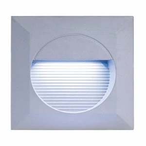 Image of KnightsBridge IP44 Square 14 White LED Recessed Stair and Wall Guide Light - White