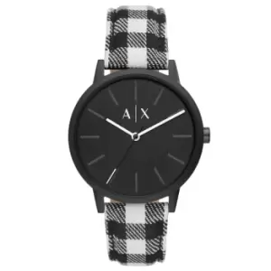 Image of Armani Exchange Checked Watch