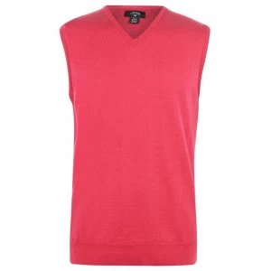 Image of Callaway Sweater Vest Mens - Raspberry