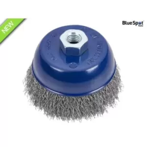 Image of Blue Spot Tools Steel Wire Cup Brush 100mm M14 X 2