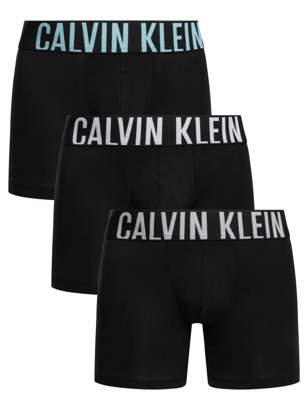Image of Calvin Klein 3 Pack Intense Power Boxer Briefs Black S