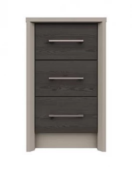 Image of Smyth Ready Assembled 3 Drawer Bedside Chest