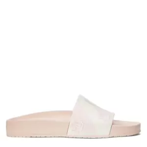 Image of Lauren by Ralph Lauren Audrina Logo Slide Sandal - Pink