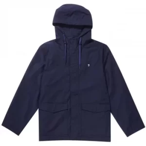 Image of Farah Mens Higgs Hooded Coat True Navy Medium