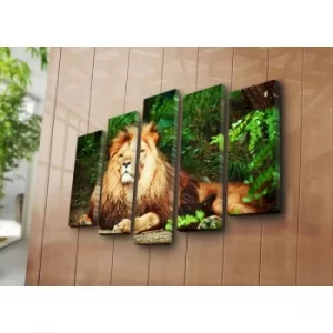 Image of 5PAT-15 Multicolor Decorative Canvas Painting (5 Pieces)