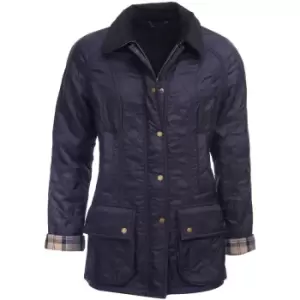Image of Barbour Womens Beadnell Polarquilt Jacket Navy 12