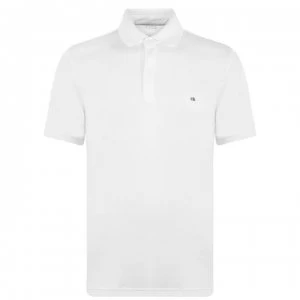 Image of Calvin Klein Logo Polo Shirt - White 117