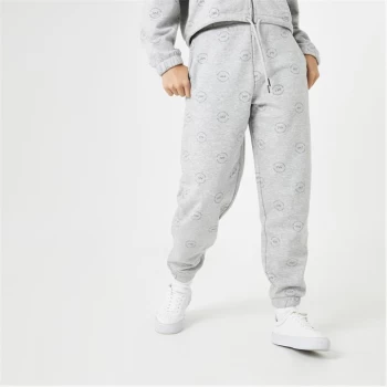 Image of Jack Wills All Over Print Joggers - Grey Marl