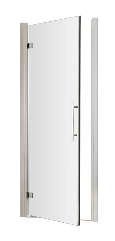 Image of Balterley 8mm Toughened Safety Glass Hinged Shower Door Chrome 700mm Silver