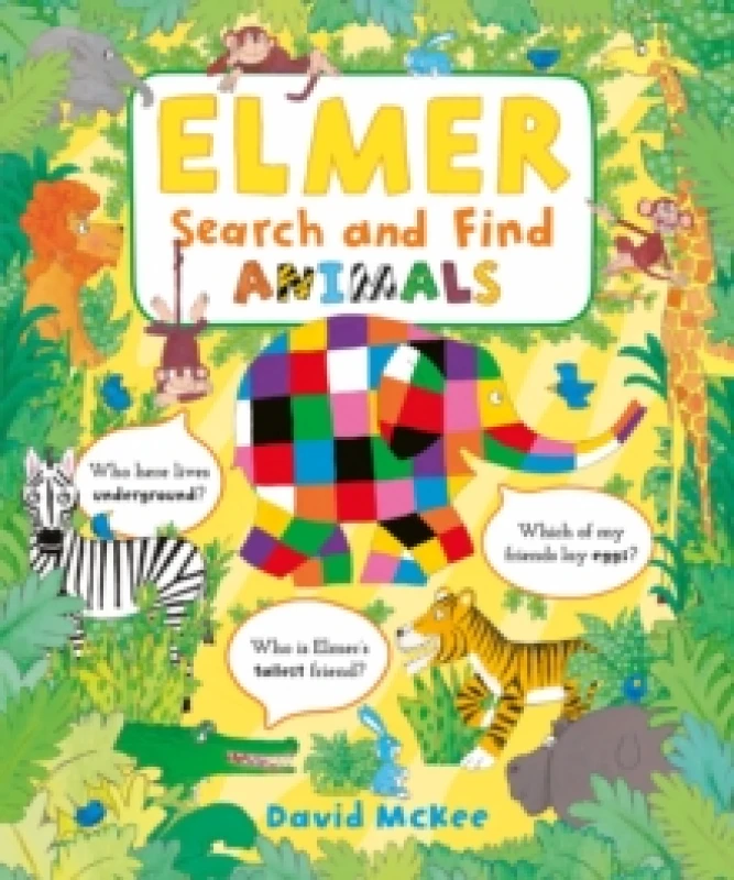 Image of Elmer Search and Find Animals Board book