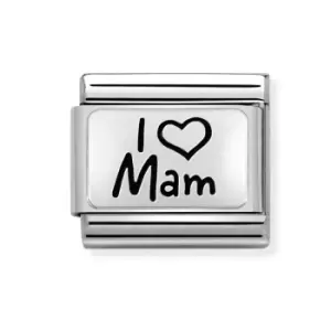 Image of Nomination Classic Silver I Love Mam Charm