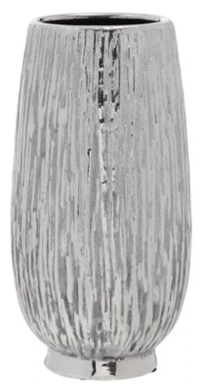 Image of Orsina Hesper Small Silver Ceramic Vase