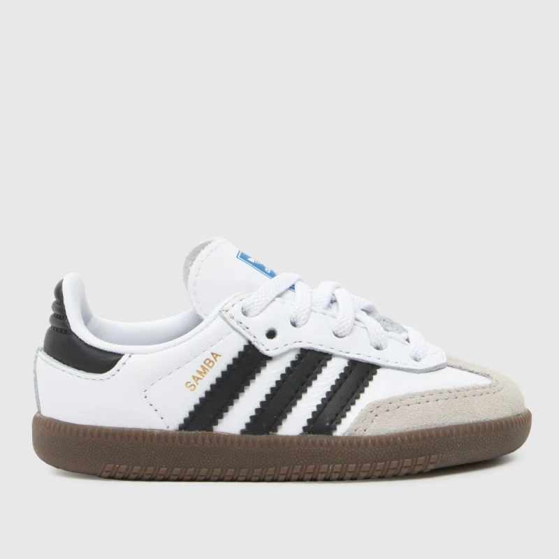 Image of adidas Originals Samba OG Shoes Infants White/Black unisex C9 (26.5)