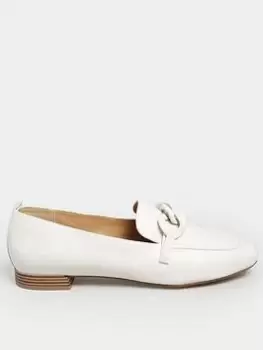 Image of Yours Wide Fit Chain Loafer Off White, Size 9E, Women