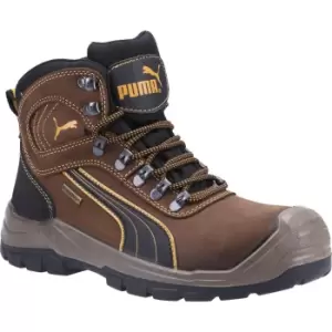 Image of Puma Mens Sierra Nevada Mid Safety Boots Brown Size 6