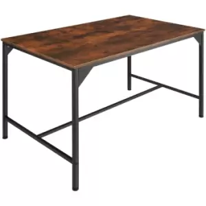 Image of Dining table Belfast - side table, kitchen table, coffee table - industrial dark - industrial dark