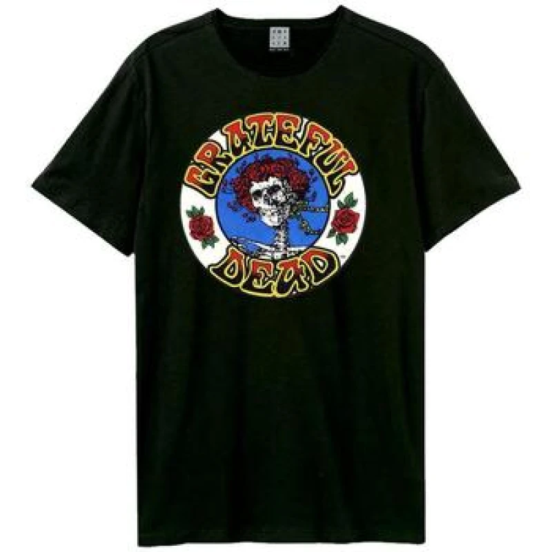 Image of Amplified Amplified Men Stealie Grateful Dead T-Shirt in Black Size: Medium Black M Male 5063238007239