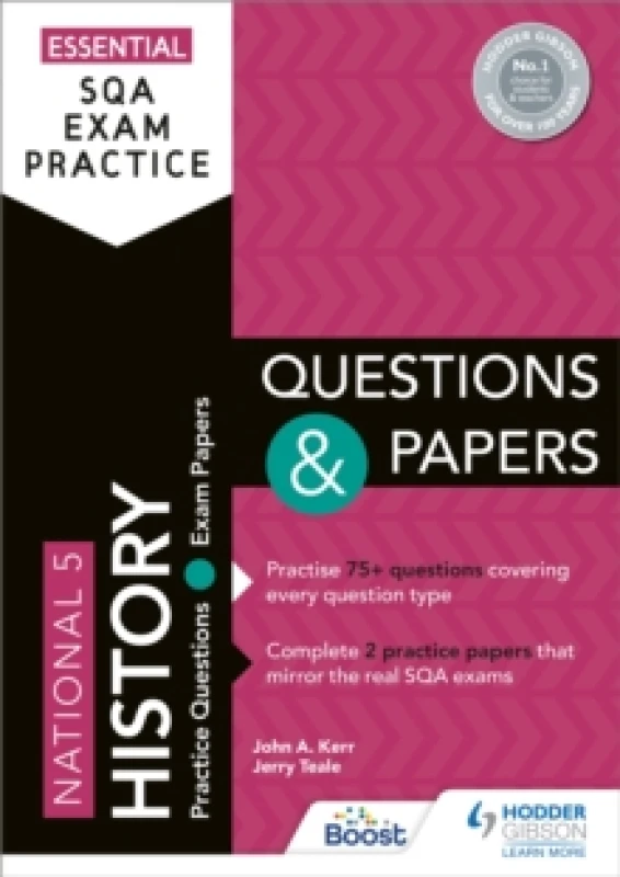 Image of Jerry Teale Essential SQA Exam Practice: National 5 History Questions and Papers Book Multi unisex