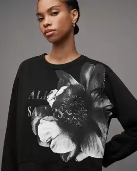 Image of AllSaints Presila Floral Print Pippa Sweatshirt
