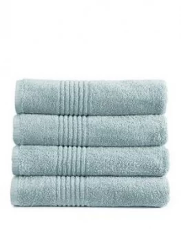 Image of Eden Egyptian Pair Of Cotton Towels - Duck Egg