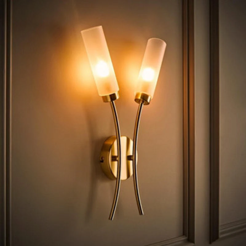 Image of VALUELIGHTS Maya Brushed Gold Wall Light and G9 Capsule LED 3W Warm White 3000K Bulb B5477