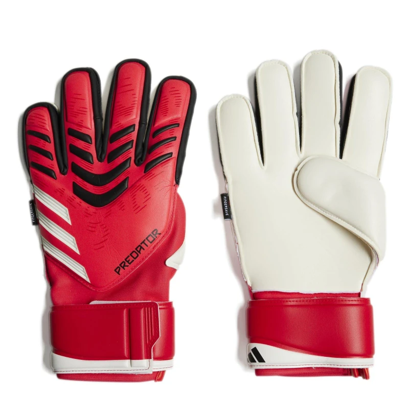 Image of adidas Predator Match Fingersave Goalkeeper Gloves Adults Red/Black unisex 7