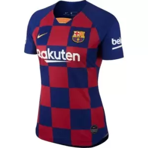 Image of Nike Barcelona 2019/20 Stadium Home Womens Soccer Jersey - Blue
