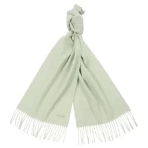Image of Barbour Womens Lambswool Woven Scarf Soft Sage
