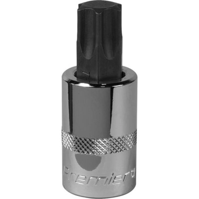 Image of Loops T70 TRX Star Socket Bit - 1/2" Square Drive - PREMIUM S2 Steel Head Knurled Grip Metallics