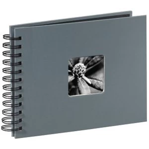 Image of Hama Fine Art Spiralbound Album, 24 x 17 cm, 50 Black pages, grey