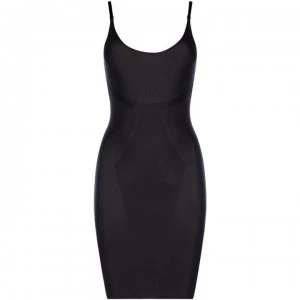 Image of Nancy Ganz Sweeping Curves Slip Dress - Black