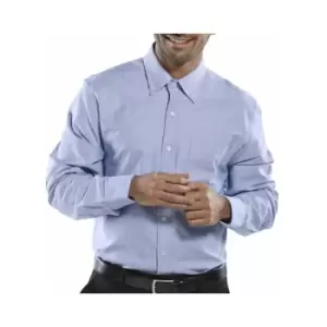 Image of Click - OXFORD SHIRT L/S Blue 17.5 - Blue - Blue