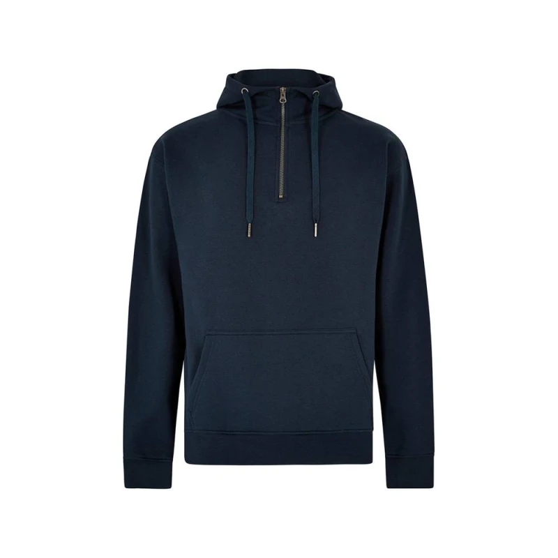 Image of Kustom Kit Mens Quarter Zip Regular Hoodie in Navy Size: XS Navy Male XS