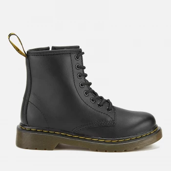 Image of Dr. Martens Kids 1460 Softy Leather Lace-Up Boots - Black - UK 3 Kids