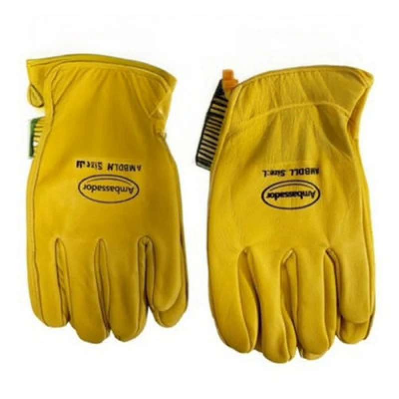 Image of Ambador Deluxe Leather Gardening Gloves