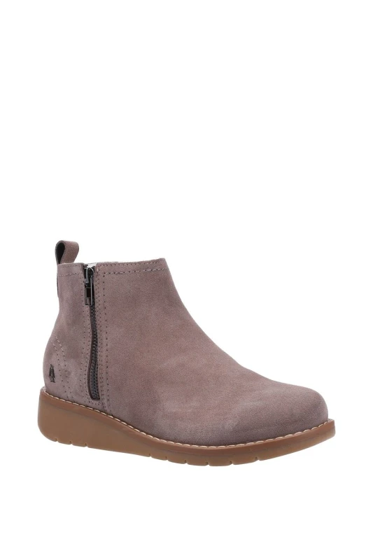Image of Hush Puppies 'Libby Boot' Ankle Boots Taupe
