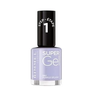Image of Rimmel Super Gel Nail Polish Purple Splash 82 Purple
