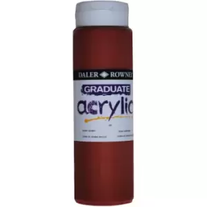 Image of Daler Rowney 123500201 Graduate Acrylic Paint 500ml Burnt Sienna