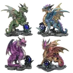 Image of Crystal Rock Soothsayer Enchanted Nightmare Dragon Figurine (1 Random Supplied)