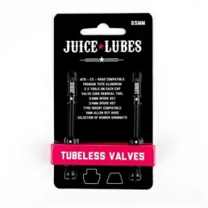 Image of Juice Lubes Tubeless Valves, 65mm, Black - Black
