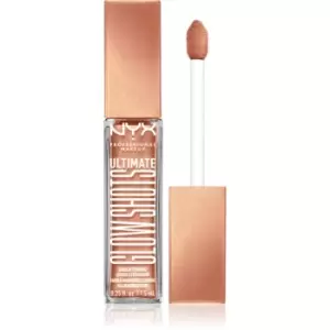 Image of NYX Professional Makeup Ultimate Glow Shots Liquid Glitter Eye Shadow Shade 08 Twisted Tangerine 7,5 ml