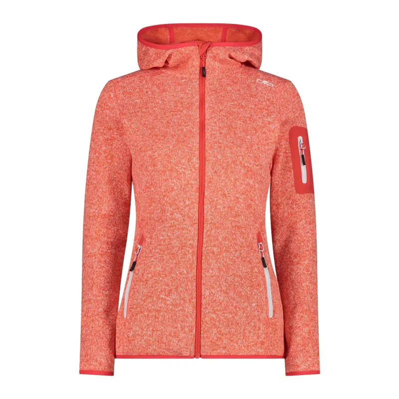 Image of Womens hooded fleece CMP Orange Female M