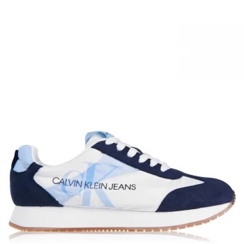 Image of Calvin Klein Jeans Jester Lace Trainers - White/Navy