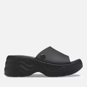 Image of Crocs Womens Skyline Slide Sandals - Black - W9