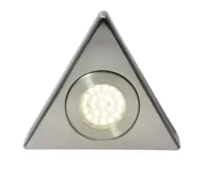 Image of Forum Lighting 1.5W Culina Fonte LED Triangle Surface Light Brushed Satin Nickel 3000K - CUL-25319
